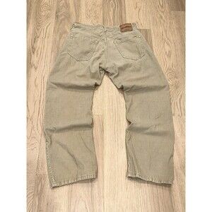 Levi Strauss Signature Beige Corduroy Pants Mens 32x29 Straight Cut Levis